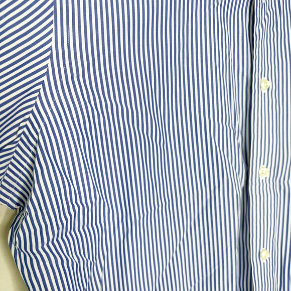 Ralph Lauren Mens Button-Down Shirt Striped Long Sleeve Collared Blue Size XL - Picture 3 of 8